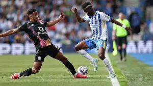 Evades A Challenge Prints: Brighton and Hove Albion v Leicester City Premier League 12APR25