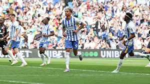 Takes A Penalty And Prints: Brighton and Hove Albion v Leicester City Premier League 12APR25