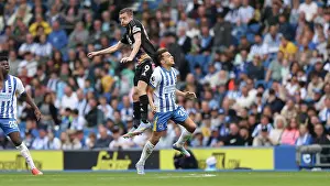 Leicester City Forward Jamie Vardy 9 Prints: Brighton and Hove Albion v Leicester City Premier League 12APR25