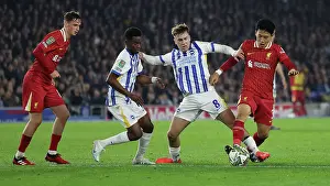 Liverpool Midfielder Wataru Endo 3 Prints: Brighton and Hove Albion v Liverpool Carabao Cup 30OCT24