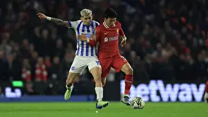 Liverpool Midfielder Wataru Endo 3 Prints: Brighton and Hove Albion v Liverpool Carabao Cup 30OCT24