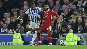 Liverpool Forward Mohamed Salah 11 Prints: Brighton and Hove Albion v Liverpool Carabao Cup 30OCT24