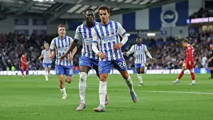 Scores A Goal 1 1 Prints: Brighton and Hove Albion v LIverpool Premier League 19MAY25