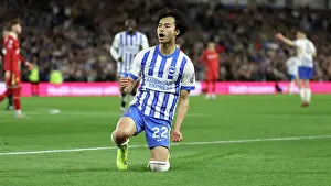 Scores A Goal 2 2 Prints: Brighton and Hove Albion v LIverpool Premier League 19MAY25