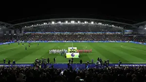 Teams Line Up Prints: Brighton and Hove Albion v Manchester City Premier League 09NOV24