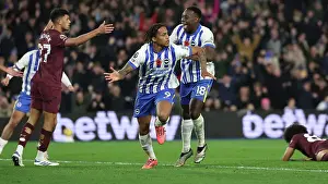 Shoots At Goal Prints: Brighton and Hove Albion v Manchester City Premier League 09NOV24