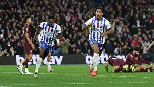 Shoots At Goal Prints: Brighton and Hove Albion v Manchester City Premier League 09NOV24