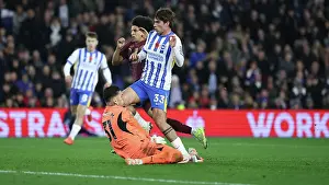 Makes His Premier League Debut Prints: Brighton and Hove Albion v Manchester City Premier League 09NOV24