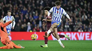Makes His Premier League Debut Prints: Brighton and Hove Albion v Manchester City Premier League 09NOV24