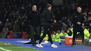 Manchester City Manager Pep Guardiola M Prints: Brighton and Hove Albion v Manchester City Premier League 09NOV24