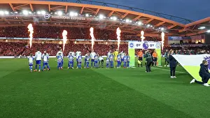Teams Line Up Prints: Brighton and Hove Albion v Manchester City Premier League 25APR24