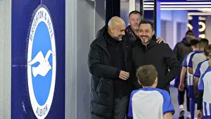 Manchester City Manager Pep Guardiola M Prints: Brighton and Hove Albion v Manchester City Premier League 25APR24