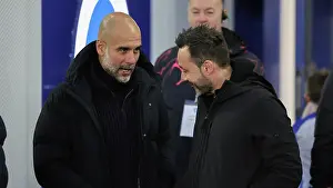 Manchester City Manager Pep Guardiola M Prints: Brighton and Hove Albion v Manchester City Premier League 25APR24