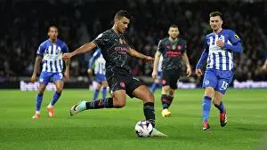 Manchester City Midfielder Rodri 16 Prints: Brighton and Hove Albion v Manchester City Premier League 25APR24