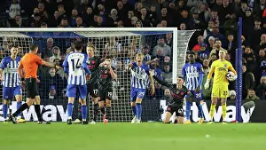 Awarded A Freekick Prints: Brighton and Hove Albion v Manchester City Premier League 25APR24