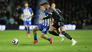 Manchester City Defender Kyle Walker 2 Prints: Brighton and Hove Albion v Manchester City Premier League 25APR24