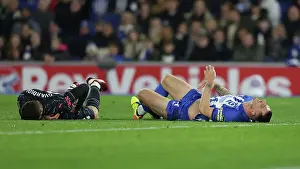 Commits A Foul Prints: Brighton and Hove Albion v Manchester City Premier League 25APR24