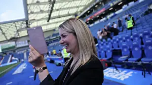 Pitchside Presentation Prints: Brighton and Hove Albion v Manchester United Premier League 19MAY24