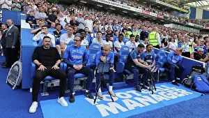 Bench Prints: Brighton and Hove Albion v Manchester United Premier League 19MAY24