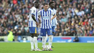 Awarded A Freekick Prints: Brighton and Hove Albion v Manchester United Premier League 24AUG24