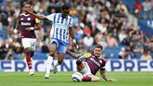 Evades A Challenge Prints: Brighton and Hove Albion v Newcastle United Premier League 04MAY25