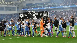 No Room For Racism Prints: Brighton and Hove Albion v Newcastle United
Premier League
18OCT25