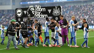 No Room For Racism Prints: Brighton and Hove Albion v Newcastle United
Premier League
18OCT25