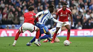 Weaves His Way Through Prints: Brighton and Hove Albion v Nottingham Forest FA Cup quarter final 29MAR25