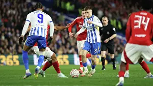 Weaves His Way Through Prints: Brighton and Hove Albion v Nottingham Forest FA Cup quarter final 29MAR25