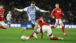 Evades A Challenge Prints: Brighton and Hove Albion v Nottingham Forest FA Cup quarter final 29MAR25
