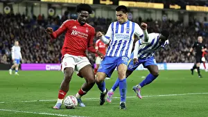 Nottingham Forest Defender Ola Aina 34 Prints: Brighton and Hove Albion v Nottingham Forest FA Cup quarter final 29MAR25