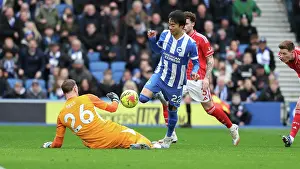 Kaoru Mitoma Prints: Brighton and Hove Albion v Nottingham Forest
Premier League
01MAR26
