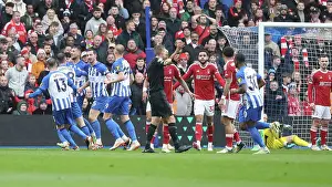 Scores An Own Goal Prints: Brighton and Hove Albion v Nottingham Forest Premier League 10MAR24