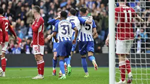 Scores An Own Goal Prints: Brighton and Hove Albion v Nottingham Forest Premier League 10MAR24