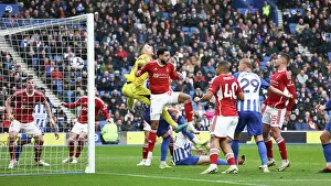 Scores An Own Goal Prints: Brighton and Hove Albion v Nottingham Forest Premier League 10MAR24