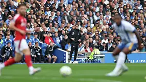 In The Technical Area Prints: Brighton and Hove Albion v Nottingham Forest Premier League 22SEP24