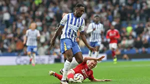 Evades A Challenge Prints: Brighton and Hove Albion v Nottingham Forest Premier League 22SEP24