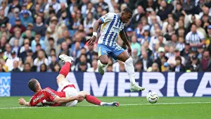 Evades A Challenge Prints: Brighton and Hove Albion v Nottingham Forest Premier League 22SEP24