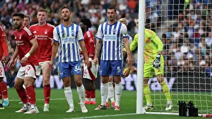 Jostles For Position Prints: Brighton and Hove Albion v Nottingham Forest Premier League 22SEP24