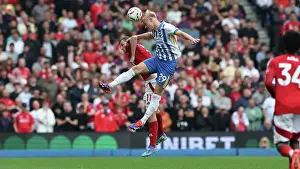 Nottingham Forest Forward Chris Wood 11 Prints: Brighton and Hove Albion v Nottingham Forest Premier League 22SEP24