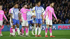 Jostles For Position Prints: Brighton and Hove Albion v Southampton Premier League 29NOV24
