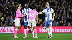 Jostles For Position Prints: Brighton and Hove Albion v Southampton Premier League 29NOV24