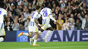 1st Brighton Goal Prints: Brighton and Hove Albion v Wolverhampton Wanderers Carabao Cup 18SEP24