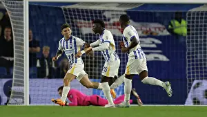 1st Brighton Goal Prints: Brighton and Hove Albion v Wolverhampton Wanderers Carabao Cup 18SEP24