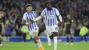 1st Brighton Goal Prints: Brighton and Hove Albion v Wolverhampton Wanderers Carabao Cup 18SEP24
