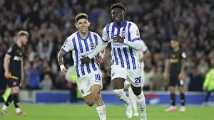 1st Brighton Goal Prints: Brighton and Hove Albion v Wolverhampton Wanderers Carabao Cup 18SEP24