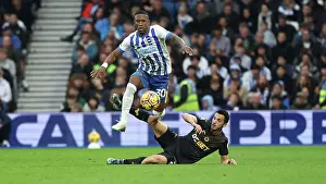 Evades A Challenge Prints: Brighton and Hove Albion v Wolverhampton Wanderers Premier League 26OCT24