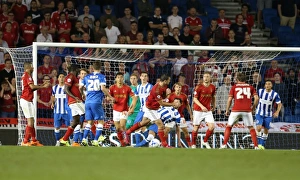 Brighton and Hove Albion vs. Nottingham Forest: Sky Bet Championship Showdown at American Express Community Stadium (July 2015)