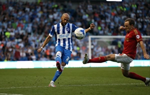 Brighton and Hove Albion vs. Nottingham Forest: Sky Bet Championship Showdown at American Express Community Stadium (July 2015)