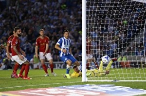 Brighton and Hove Albion vs. Nottingham Forest: Sky Bet Championship Showdown at American Express Community Stadium (July 2015)